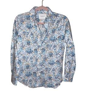 The Shirt by Rochelle Behrens ditsy floral button front shirt top XS